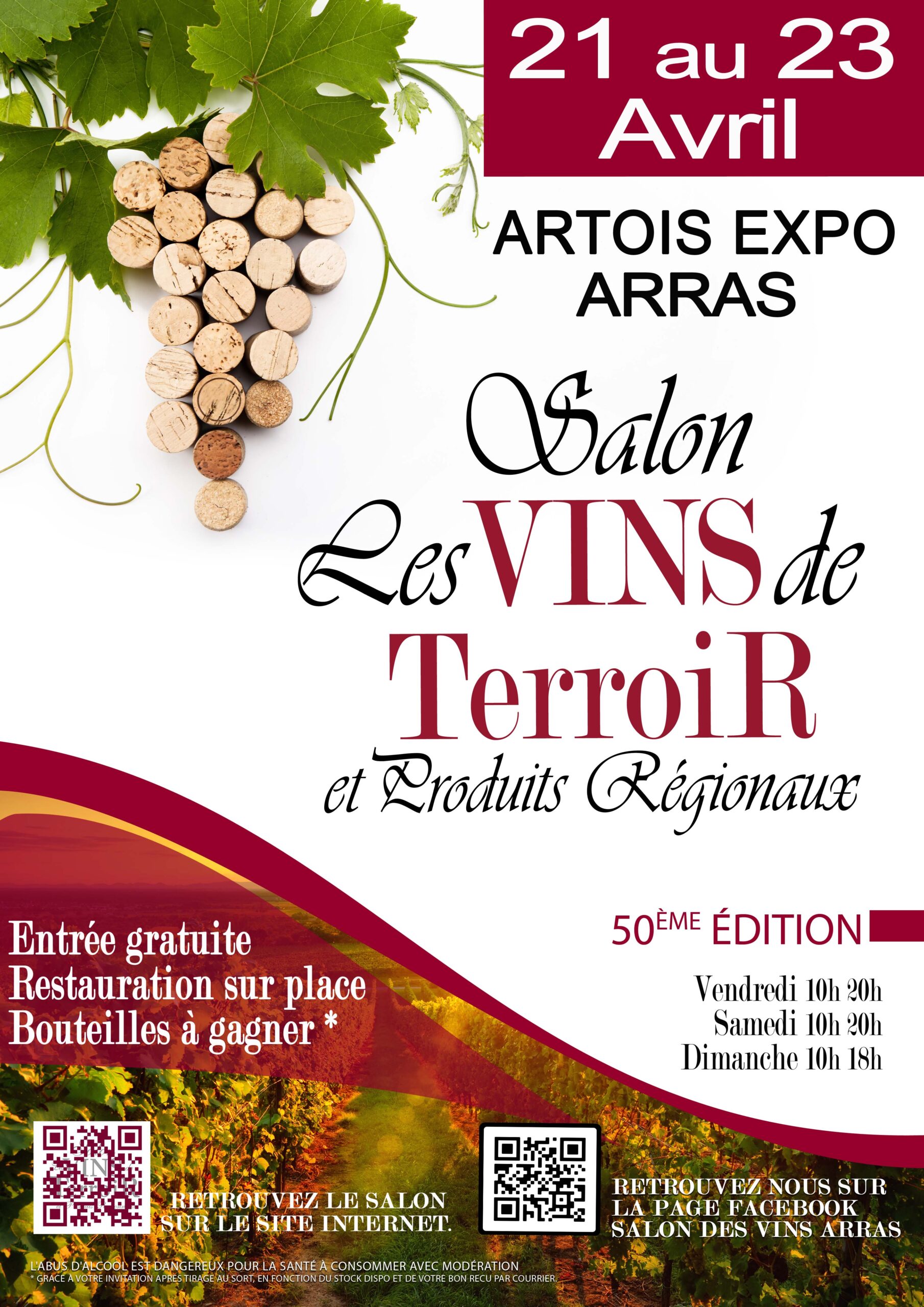 Flyer Salon les vins de terroir