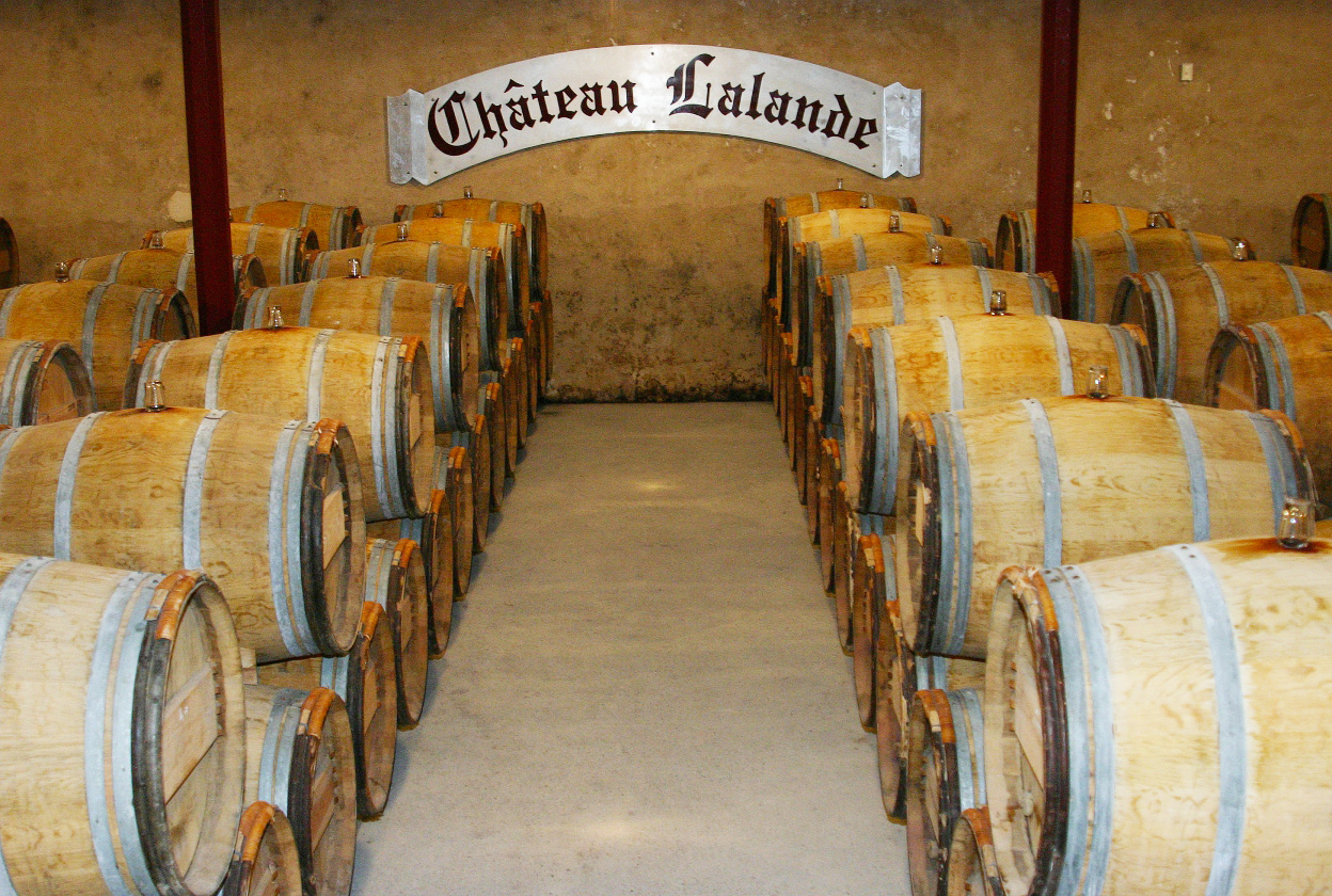 Cave tonneaux Château Lalande