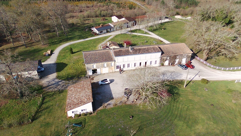 Château Lalande vue du ciel